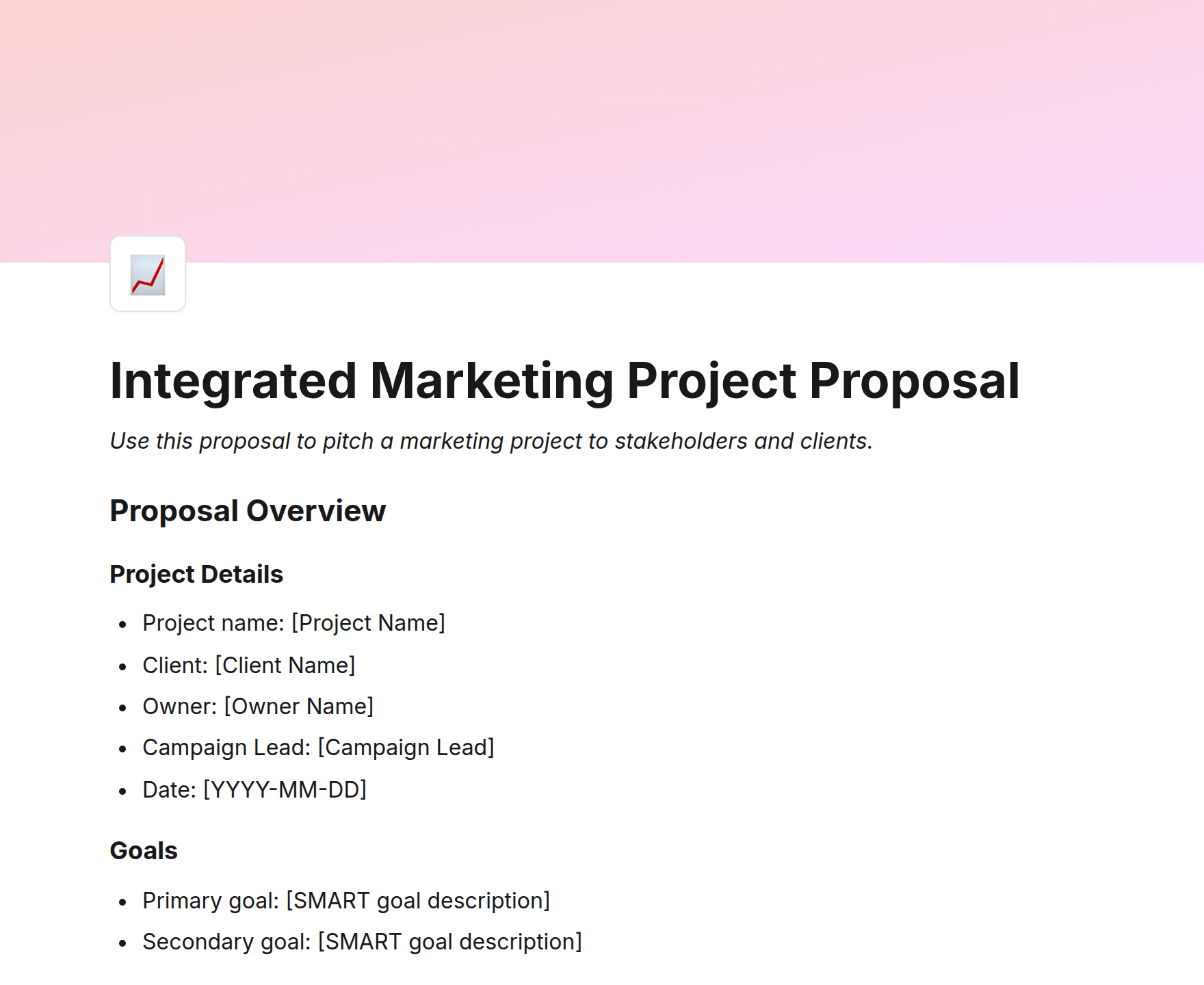 Integrated Marketing Project Proposal